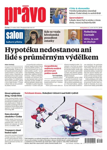 Obálka e-magazínu Deník Právo 21.5.2026
