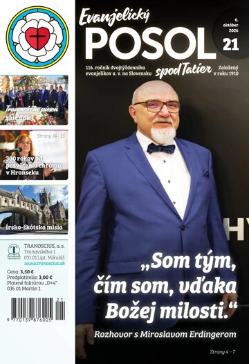 Obálka e-magazínu Evanjelický posol spod Tatier 21/2026