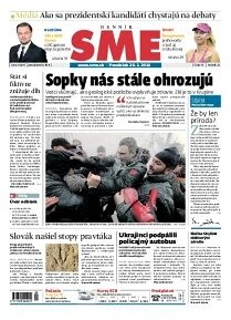 Obálka e-magazínu SME 20.1.2014