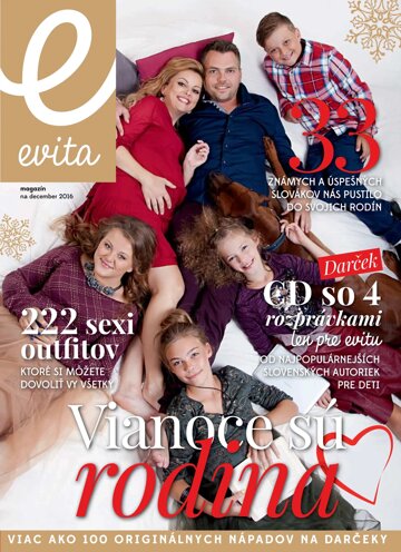 Obálka e-magazínu EVITA magazín 12/2016