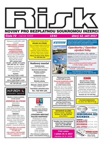 Obálka e-magazínu Risk 72/2017