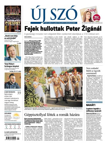 Obálka e-magazínu Új Szó 13.10.2017