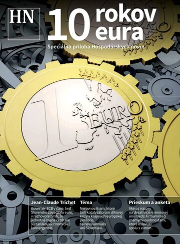 Obálka e-magazínu Prílohy HN 10rokov eura