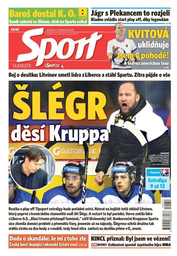 Obálka e-magazínu Sport 2.3.2019