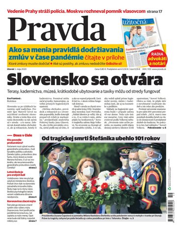 Obálka e-magazínu Pravda 5. 5. 2020