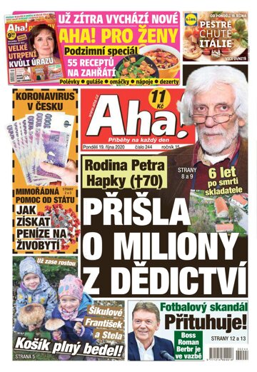 Obálka e-magazínu AHA! 19.10.2020