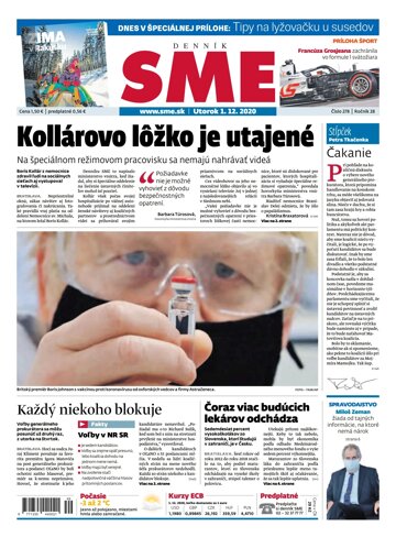 Obálka e-magazínu SME 1.12.2020