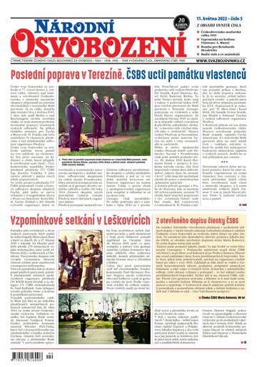 Obálka e-magazínu Národní Osvobození 5/2022