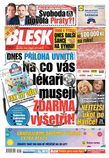 Obálka e-magazínu Blesk 26.9.2022