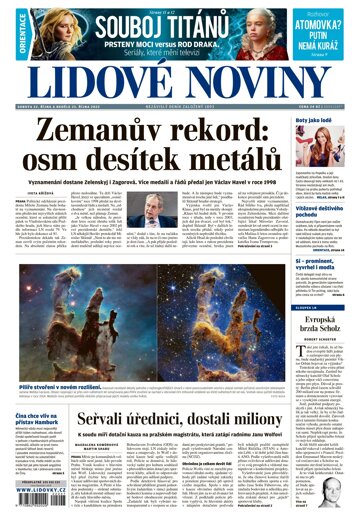 Obálka e-magazínu Lidové noviny 22.10.2022