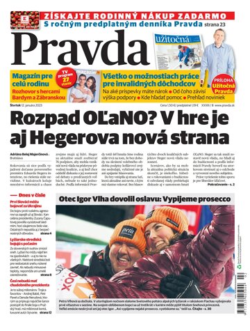 Obálka e-magazínu Pravda 12. 1. 2023