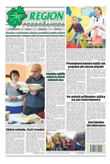 Obálka e-magazínu Region Podbořanska 12/2015