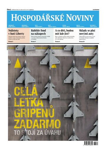 Obálka e-magazínu Hospodářské noviny 171 - 5.9.2023