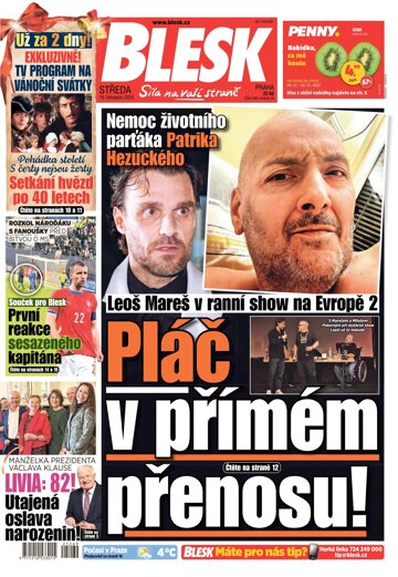 Obálka e-magazínu Blesk 19.11.2025