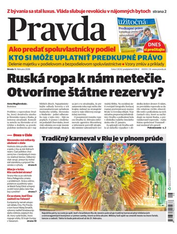 Obálka e-magazínu Pravda 18. 2. 2026