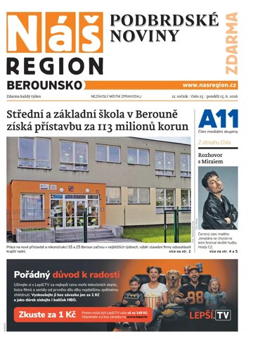 Obálka e-magazínu Náš Region - Berounsko 25/2026