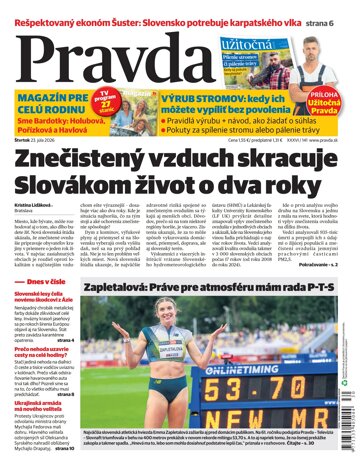 Obálka e-magazínu Pravda 23. 7. 2026
