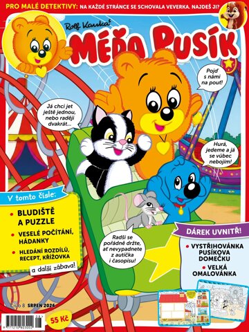 Obálka e-magazínu Méďa Pusík 8/2026