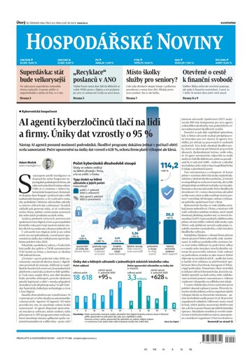 Obálka e-magazínu Hospodářské noviny 143 - 28.7.2026