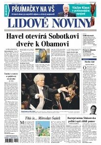 Obálka e-magazínu Lidové noviny 13.5.2014