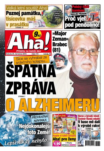 Obálka e-magazínu AHA! 25.7.2015