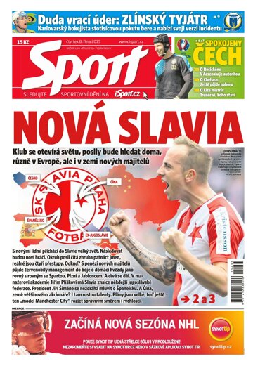 Obálka e-magazínu Sport 8.10.2015