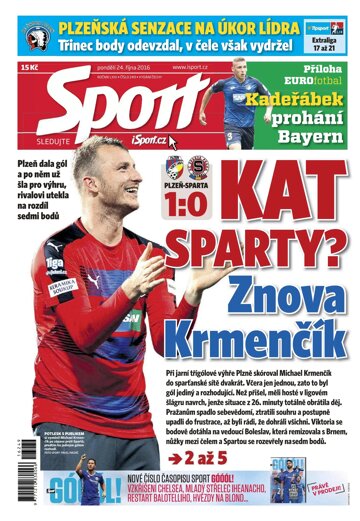 Obálka e-magazínu Sport 24.10.2016