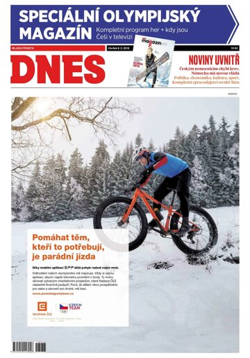 Obálka e-magazínu MF Dnes 8.2.2018