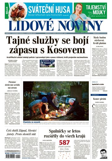 Obálka e-magazínu Lidové noviny 2.11.2019