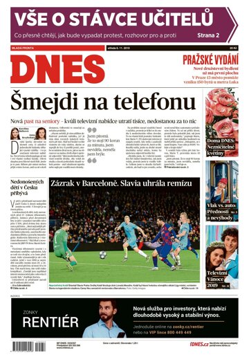 Obálka e-magazínu MF Dnes 6.11.2019