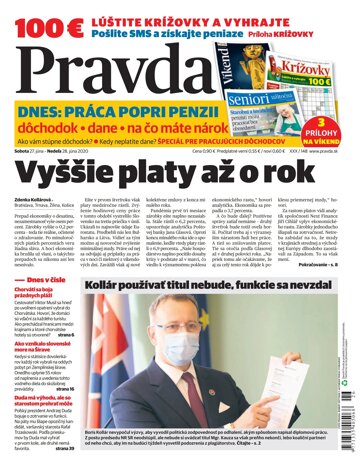 Obálka e-magazínu Pravda 27. 6. 2020