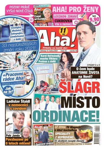 Obálka e-magazínu AHA! 13.1.2021