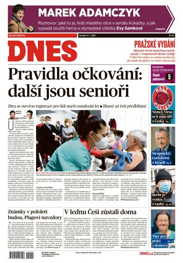 Obálka e-magazínu MF Dnes 14.1.2021