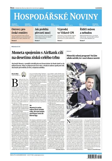 Obálka e-magazínu Hospodářské noviny 245 - 21.12.2021