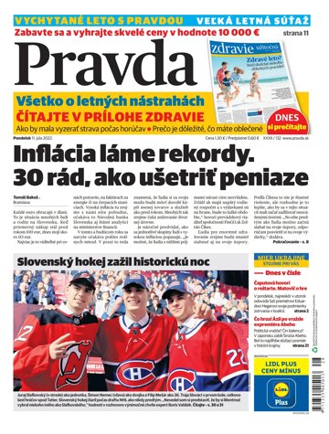 Obálka e-magazínu Pravda 11. 7. 2022