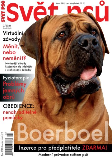 Obálka e-magazínu Svět psů 2/2021