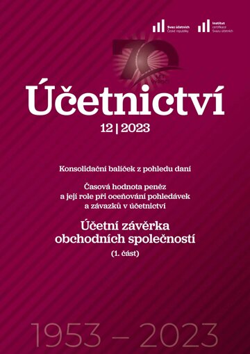 Obálka e-magazínu Účetnictví 12/2023