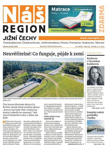 Obálka e-magazínu Náš Region - Jižní Čechy 49/2023