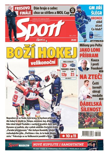 Obálka e-magazínu Sport 19.4.2025