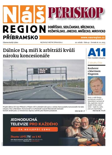 Obálka e-magazínu Náš Region - Příbramsko 42/2025