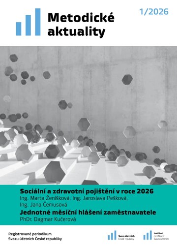 Obálka e-magazínu Metodické aktuality Svazu účetních 1/2026
