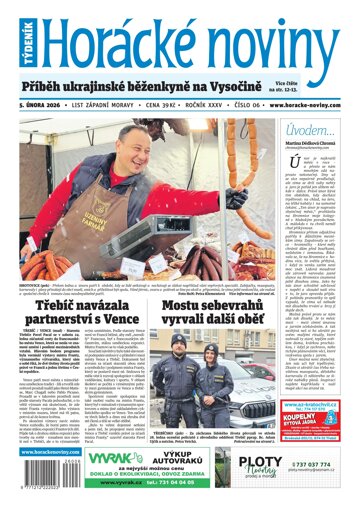 Obálka e-magazínu Horácké Noviny 6/2026