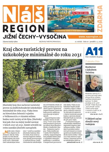 Obálka e-magazínu Náš Region - Vysočina 10/2026