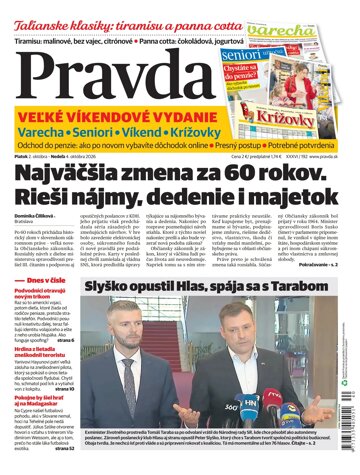 Obálka e-magazínu Pravda 2. 10. 2026