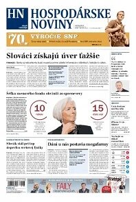 Obálka e-magazínu Hospodárske noviny 28.08.2014