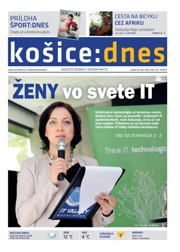 Obálka e-magazínu košice:dnes 29.4.2016