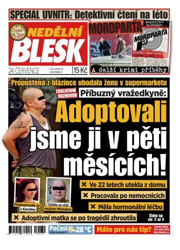 Obálka e-magazínu Nedělní Blesk 24.7.2016