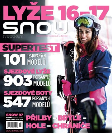 Obálka e-magazínu SNOW 97 market - lyže a testy lyží17/2016