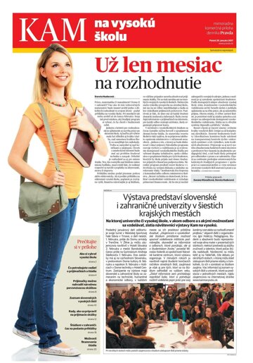 Obálka e-magazínu Kam na vysokú školu 20.1.2017