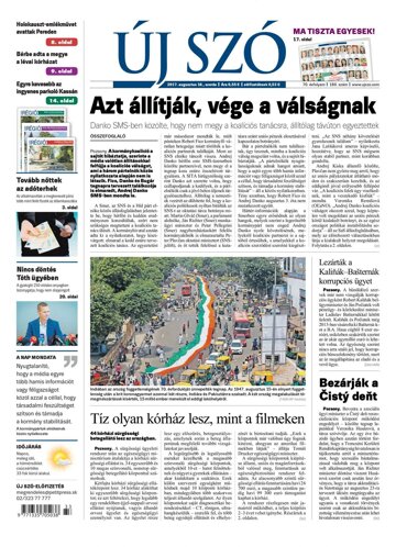 Obálka e-magazínu Új Szó 16.8.2017